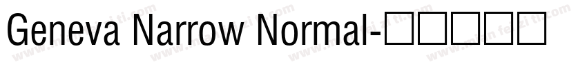 Geneva Narrow Normal字体转换